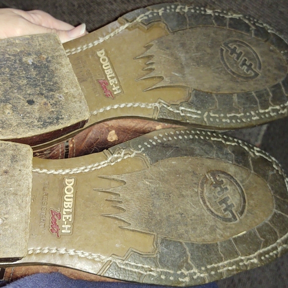 Fire resistant Double H boots with steel toe